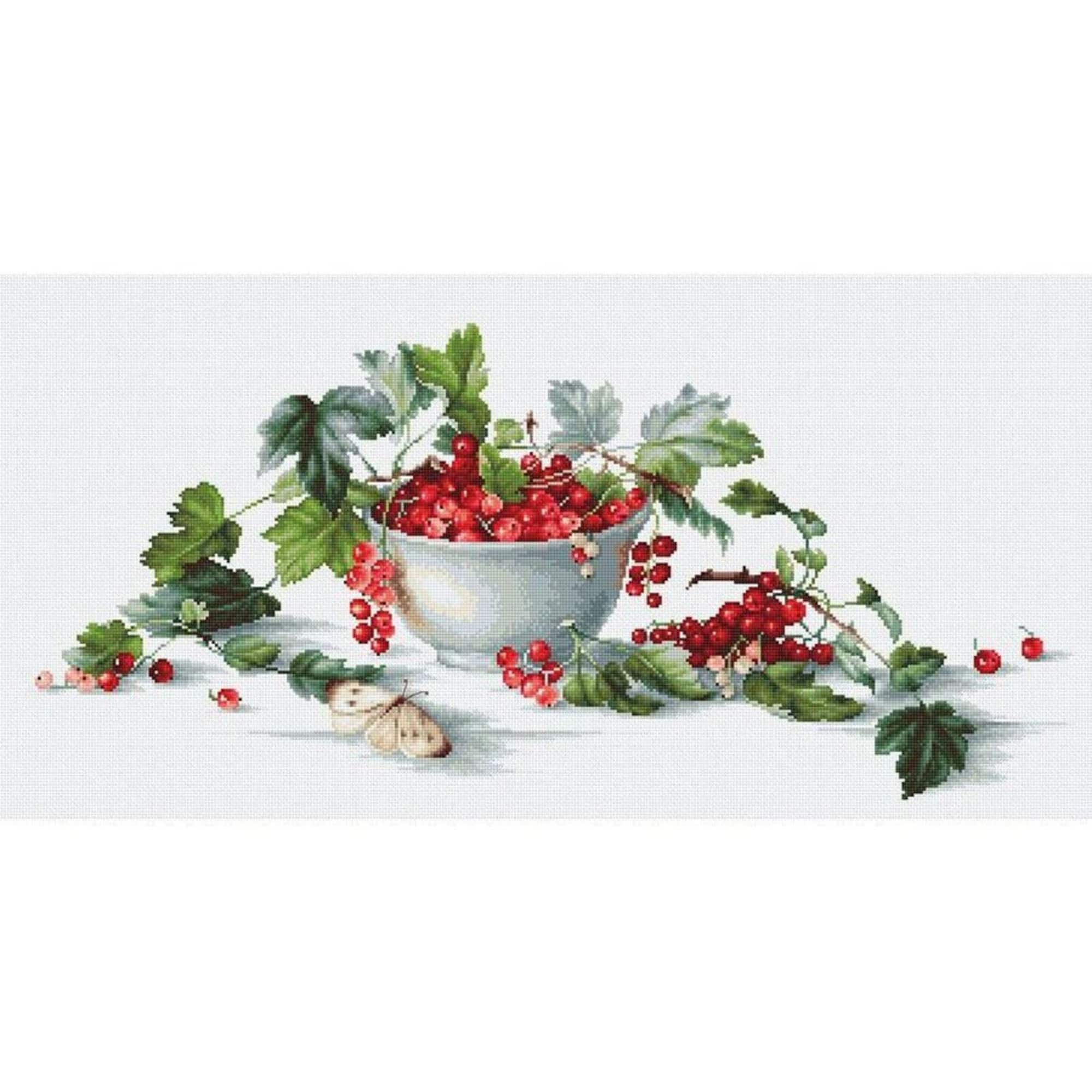 Luca-s Red Currants Counted Cross Stitch Kit